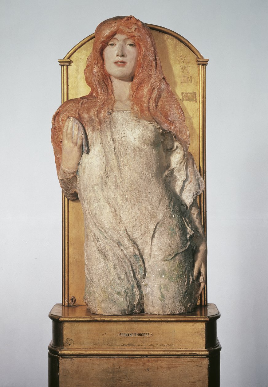 Halffiguur van een nimf (