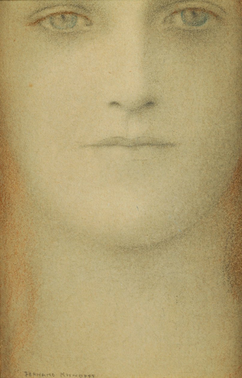 Studie van een Vrouw, 1890 door Fernand Khnopff