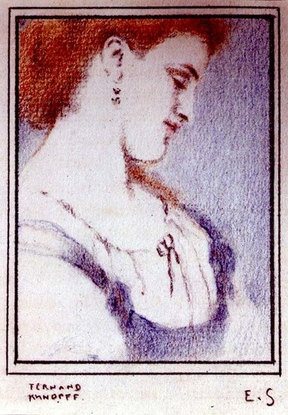 De Gedachten van Eugene Smits door Fernand Khnopff