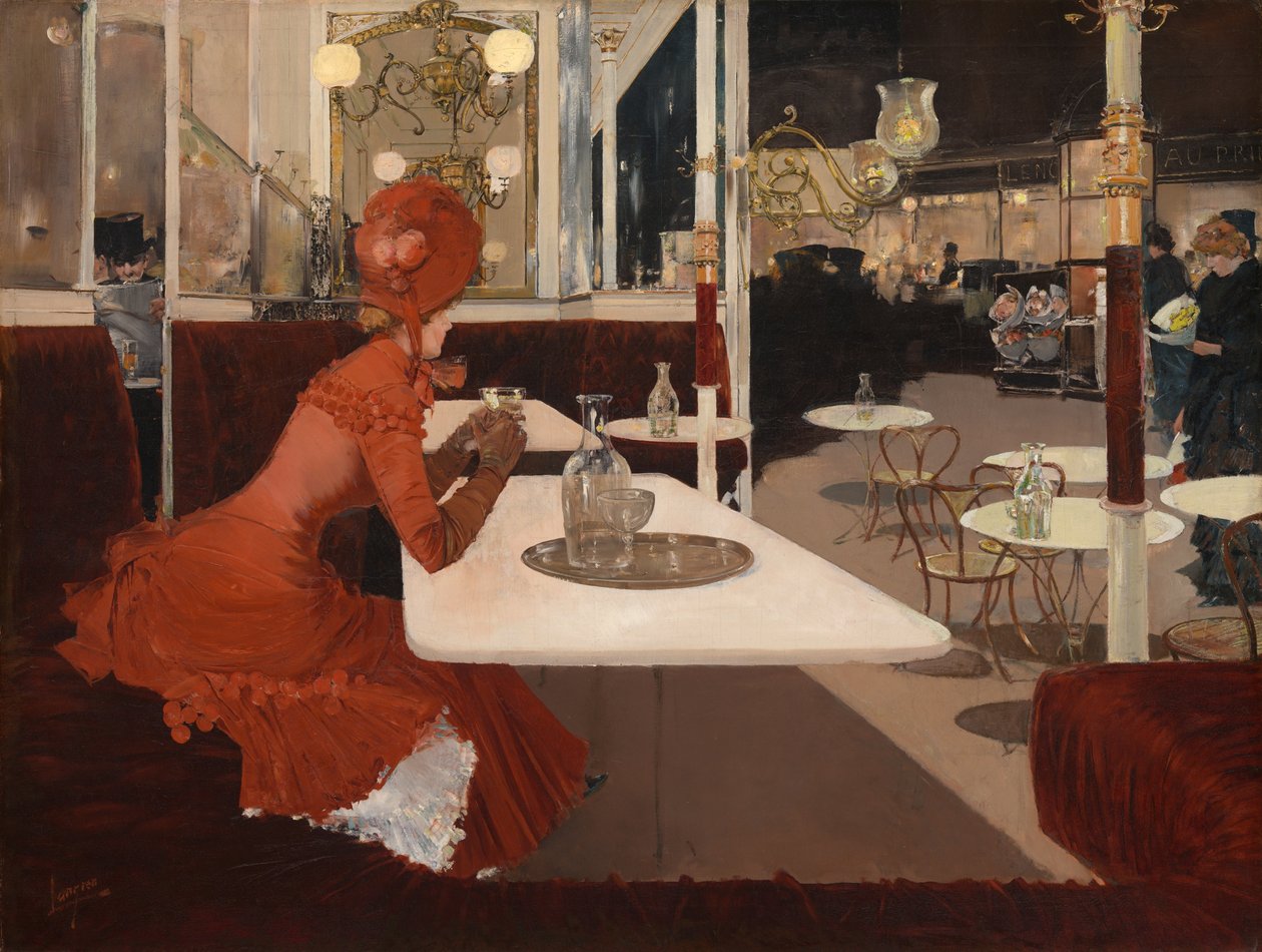 In het café door Fernand Lungren