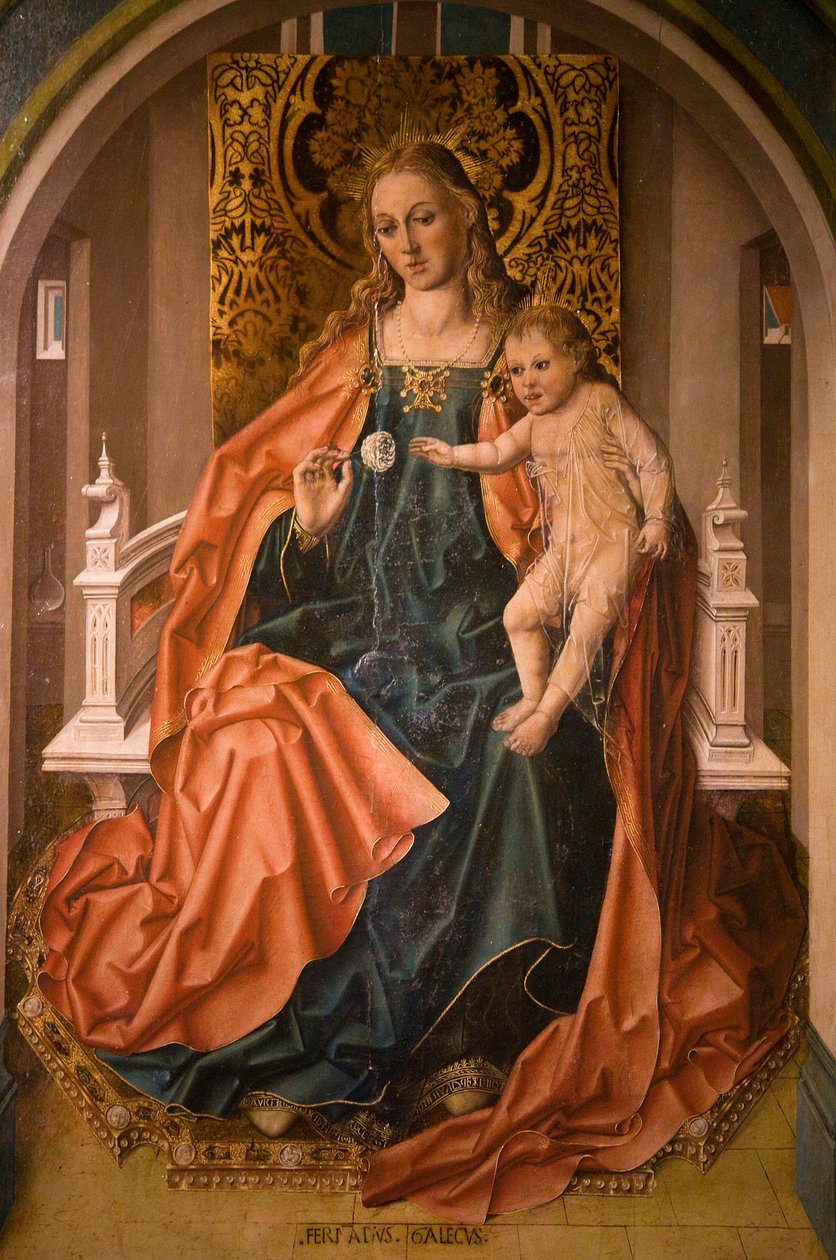 Drieluik van de Maagd van de Roos door Fernando Gallego