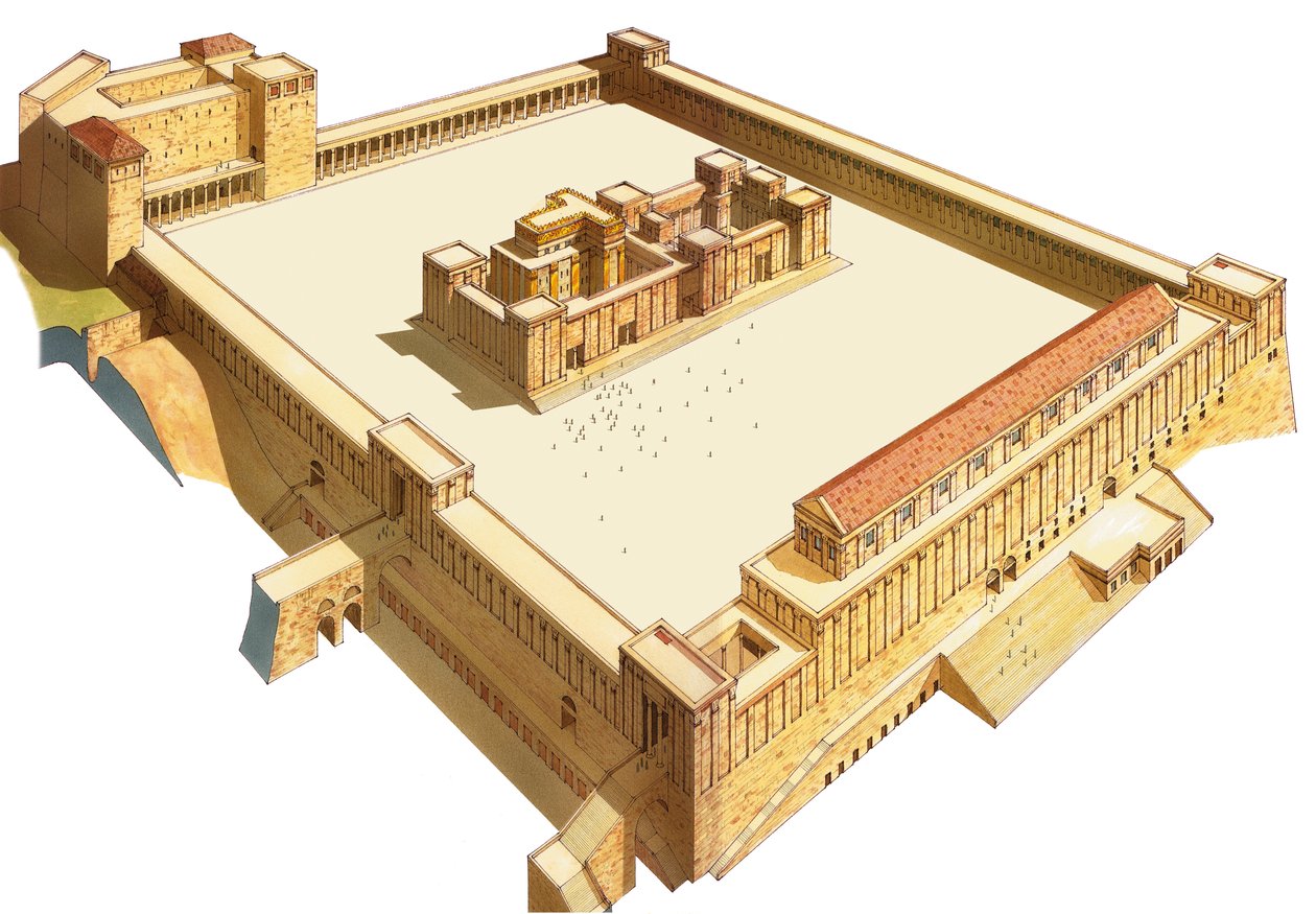 Tempel in Jeruzalem. Herodes