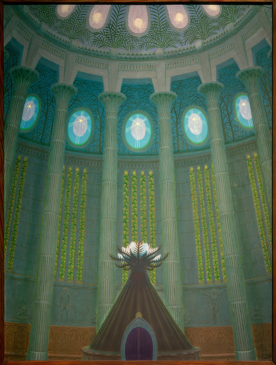 De eenzame tempel door Fidus