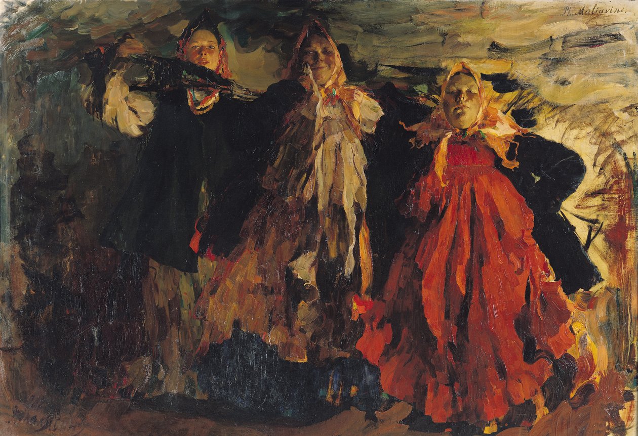 Russische Boeren, 1902 door Filipp Andreevic Maljavin