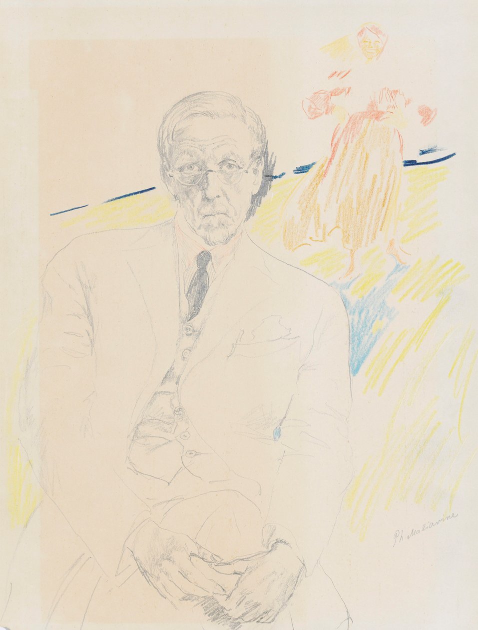 Zelfportret door Filipp Andreyevich Malyavin