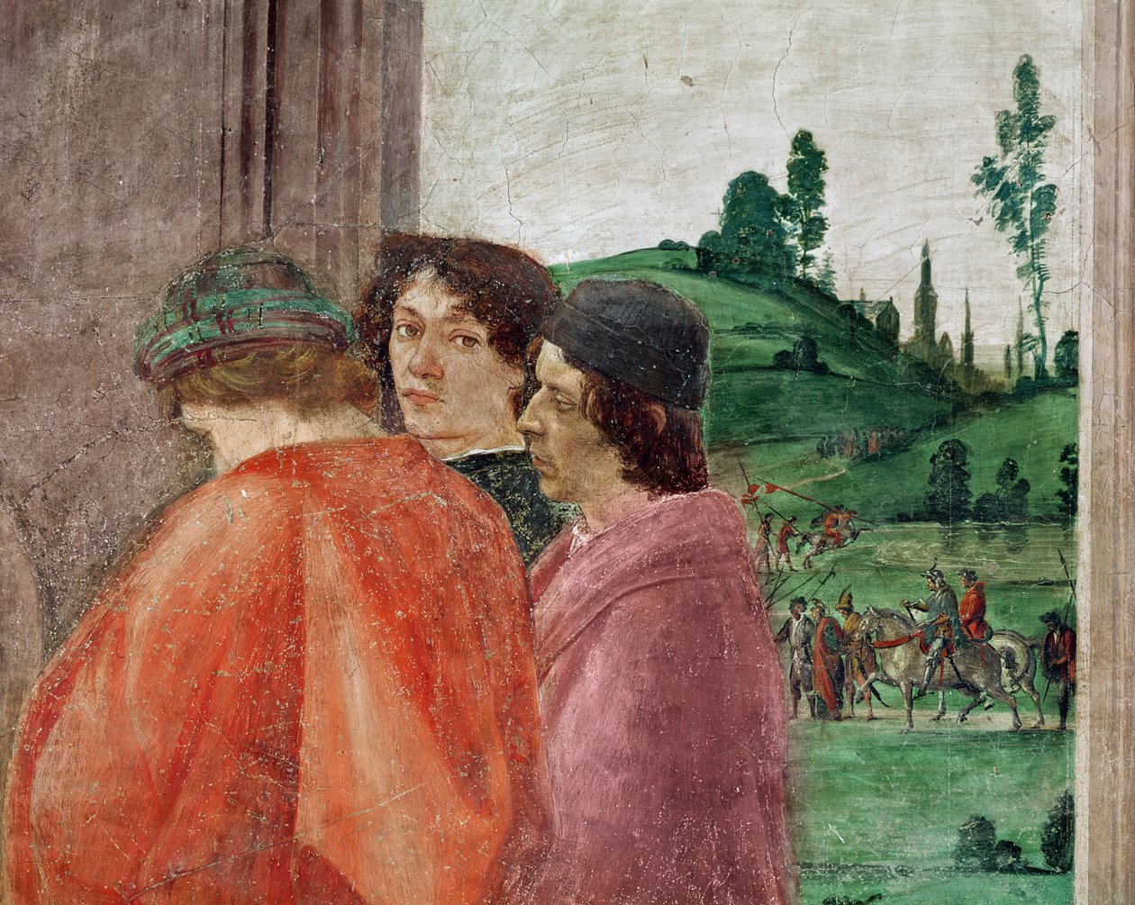 Detail van de kruisiging van St. Petrus, ca. 1484-85 (detail) door Filippino Lippi