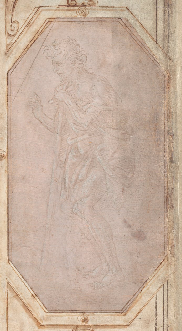 Man met een Stok door Filippino Lippi