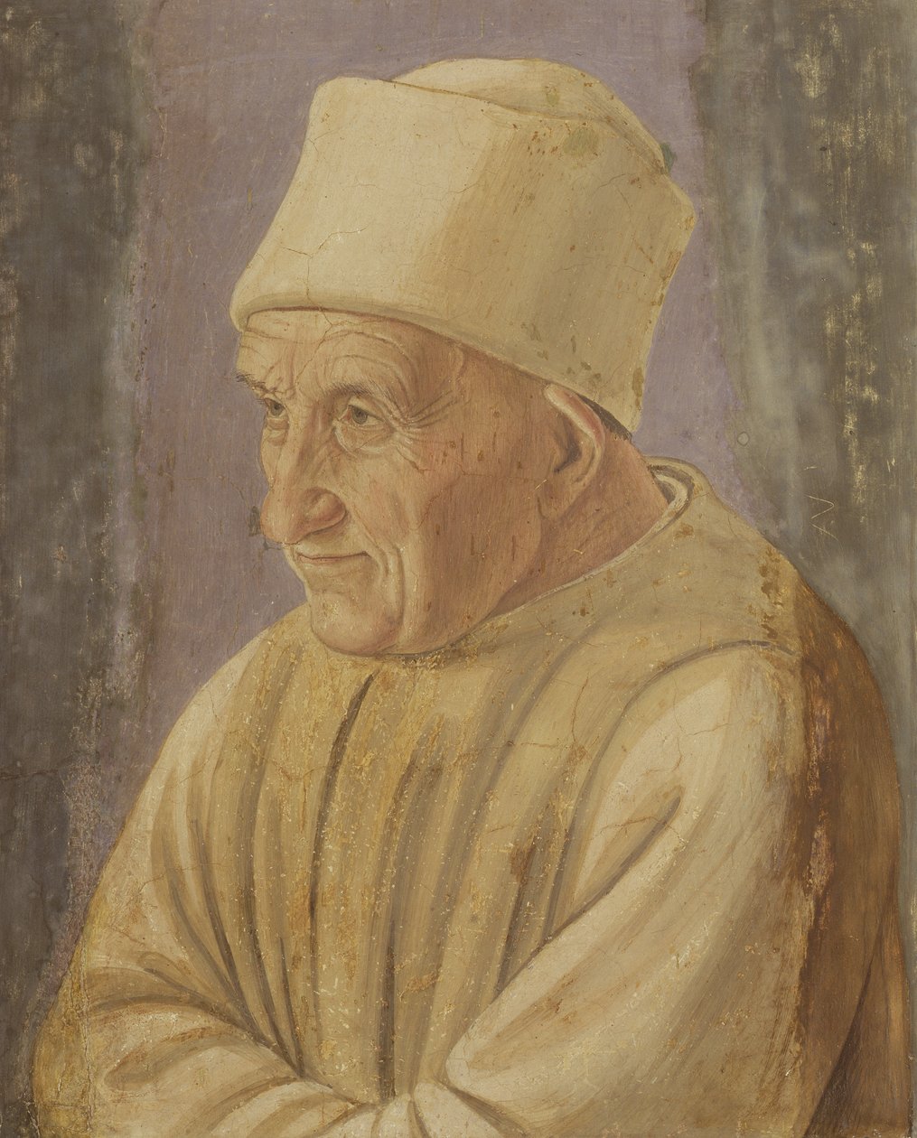 Portret van een oude man door Filippino Lippi