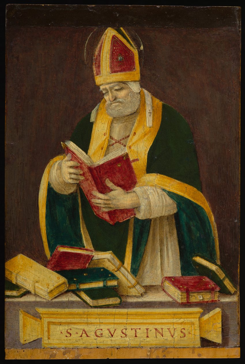 St. Augustinus, ca. 1490 door Filippino Lippi