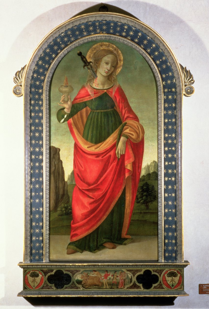 St. Lucia, ca. 1472-74 door Filippino Lippi