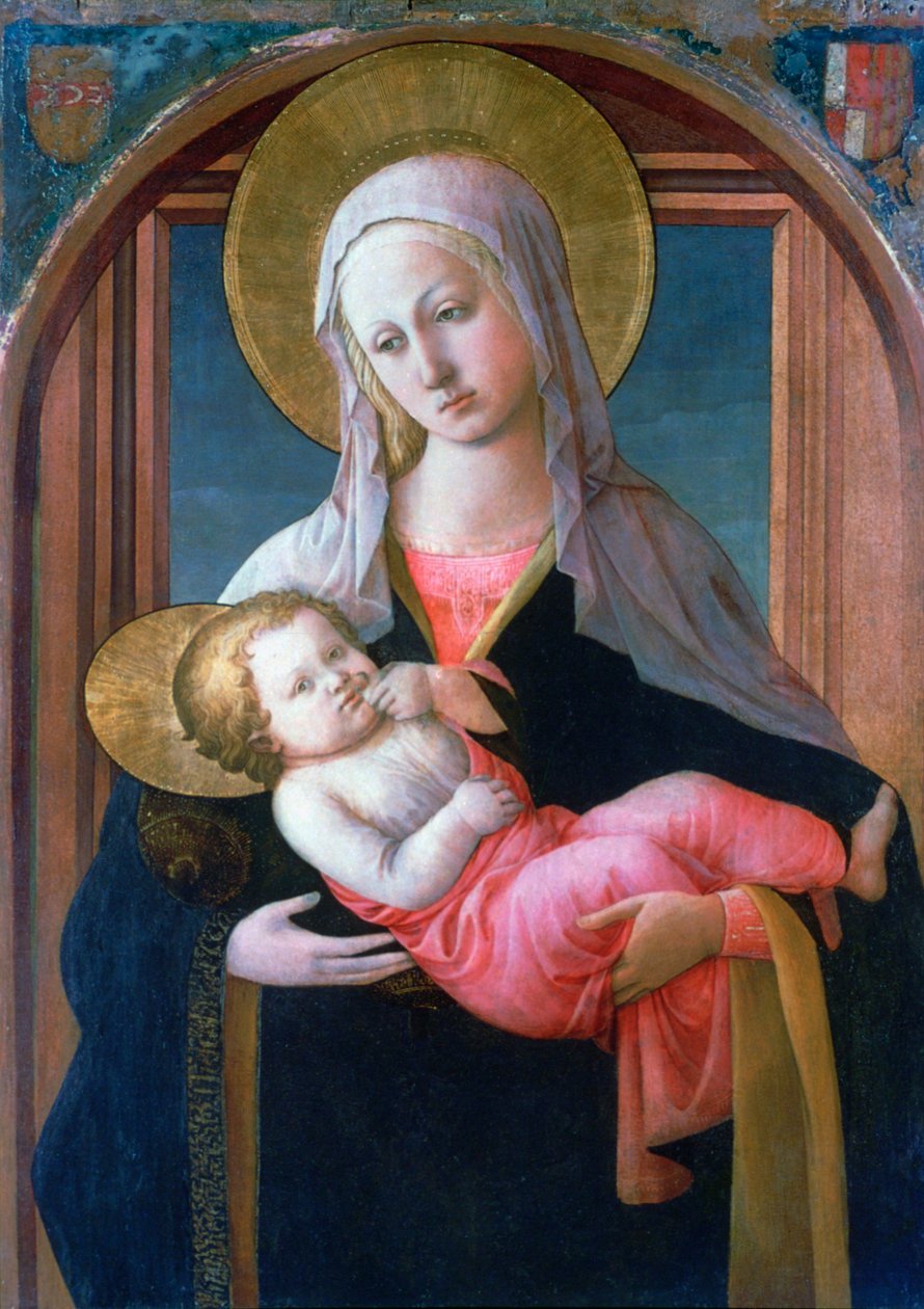 De Maagd en het Kind, ca. 1450-1460 door Filippino Lippi