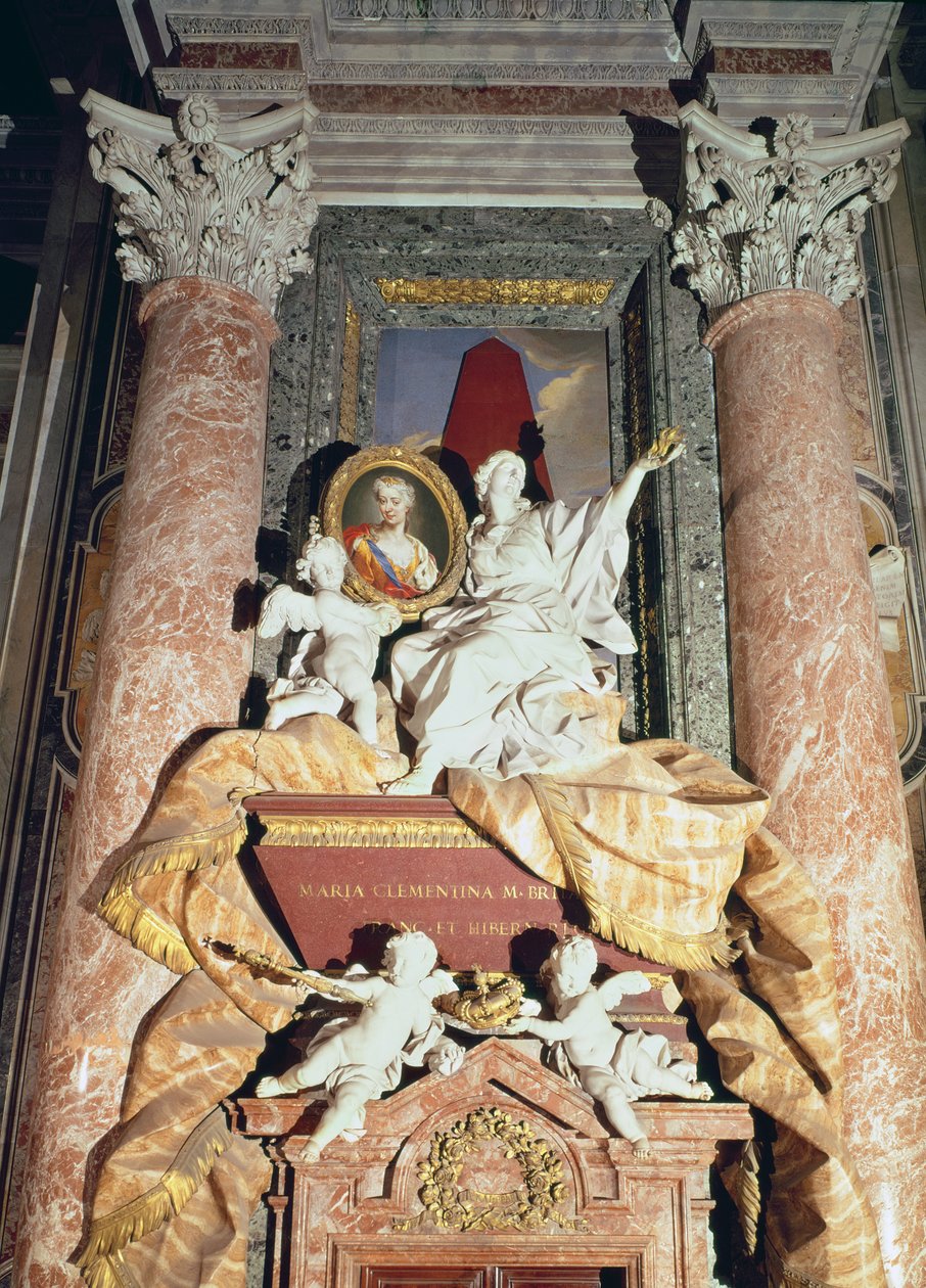 Monument voor Maria Clementina Sobieska, 1739 door Filippo Barigioni