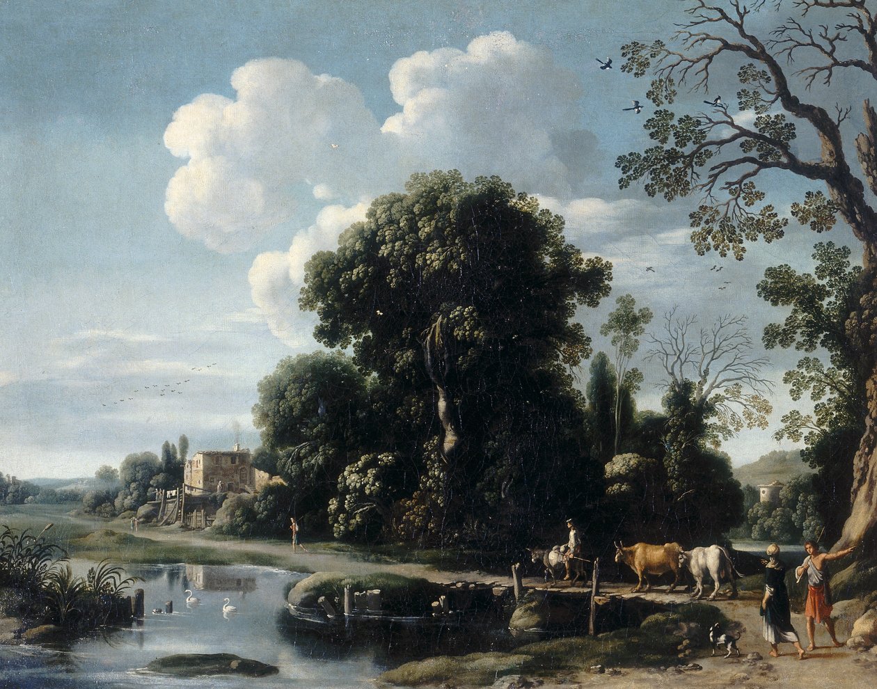 Landelijk landschap door Filippo Napoletano