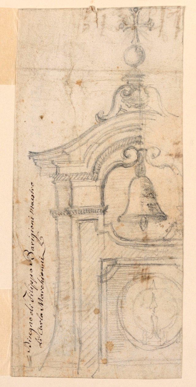 Project voor een Klokkentoren door Filippo Barigioni
