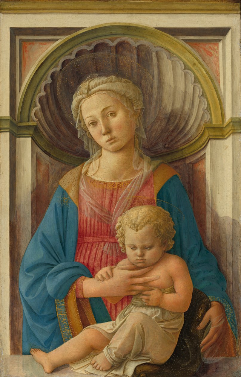 Madonna en Kind door Filippo Lippi