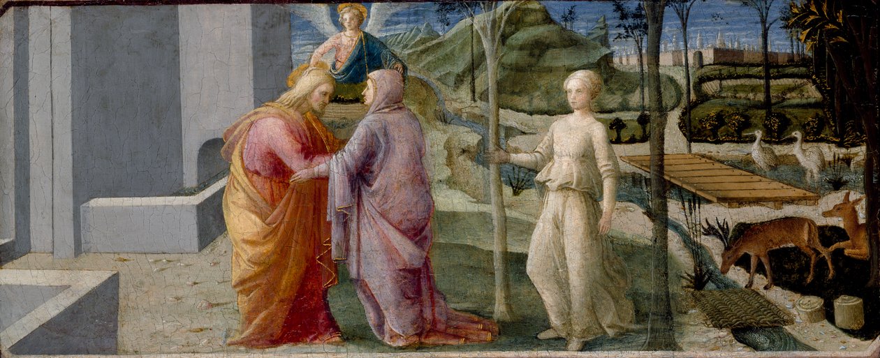 De Ontmoeting bij de Gouden Poort door Filippo Lippi