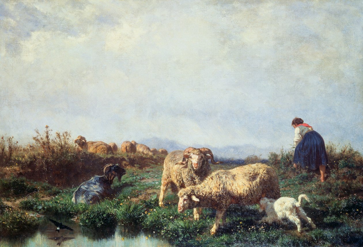 Kuddes door Filippo Palizzi