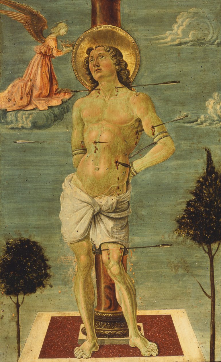 Sint Sebastiaan door Fiorenzo di Lorenzo