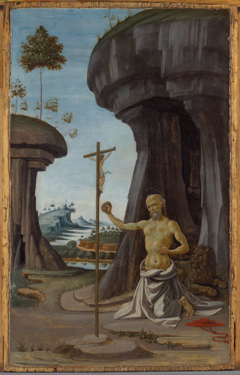 Boetvaardige Sint Hiëronymus door Fiorenzo di Lorenzo