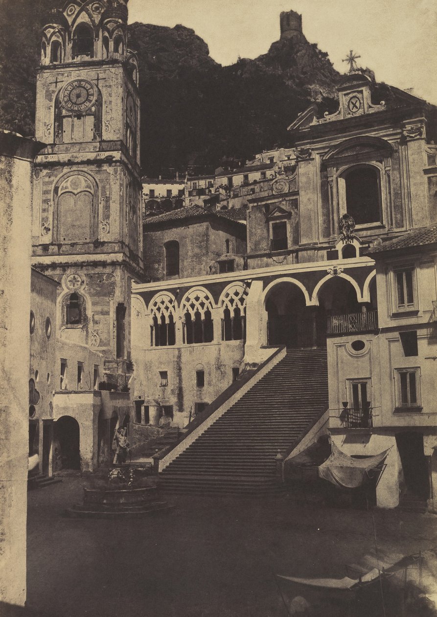 Amalfi, Kathedraal, 1853 door Firmin Eugène Le Dien
