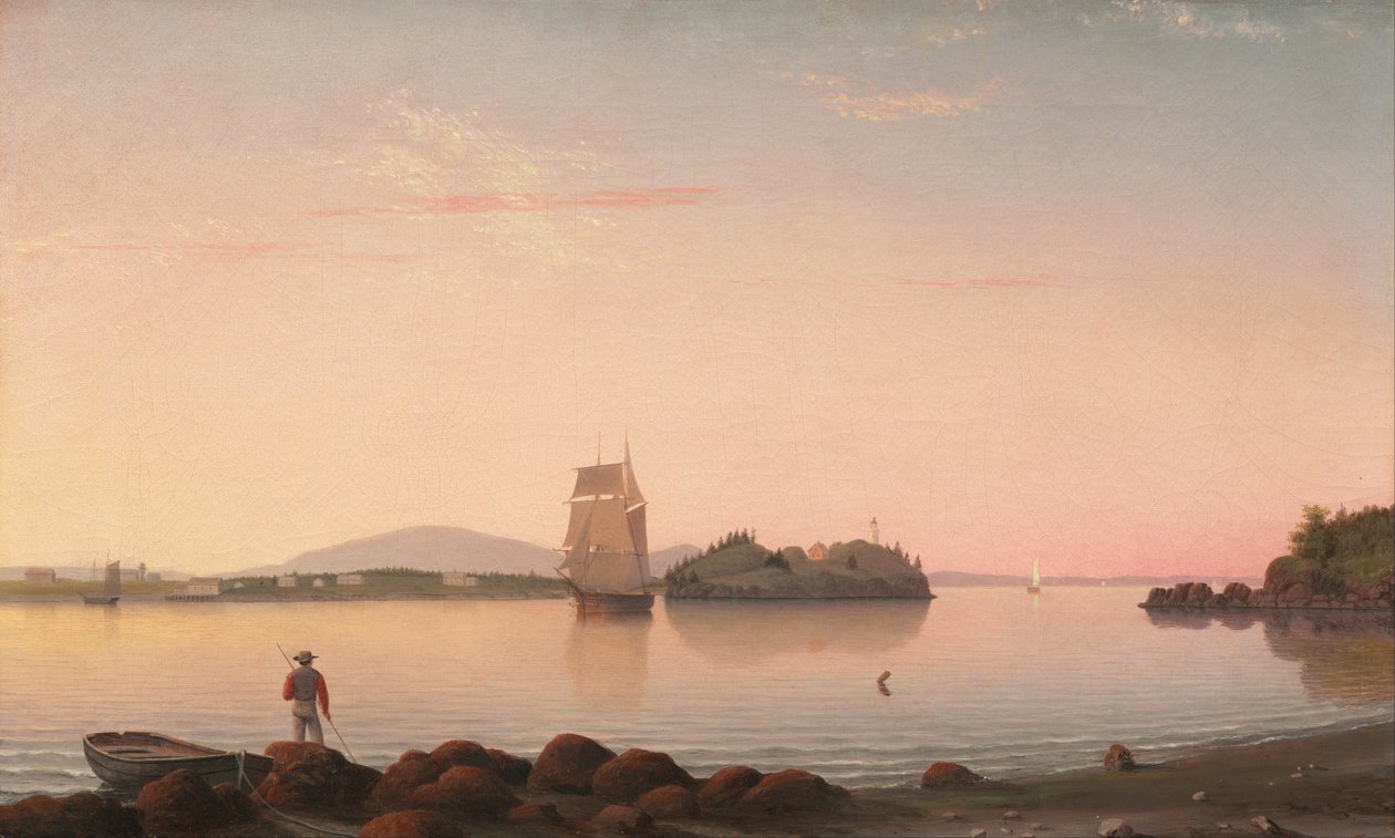 Uilenkop, Penobscot Baai, Maine door Fitz Henry Lane