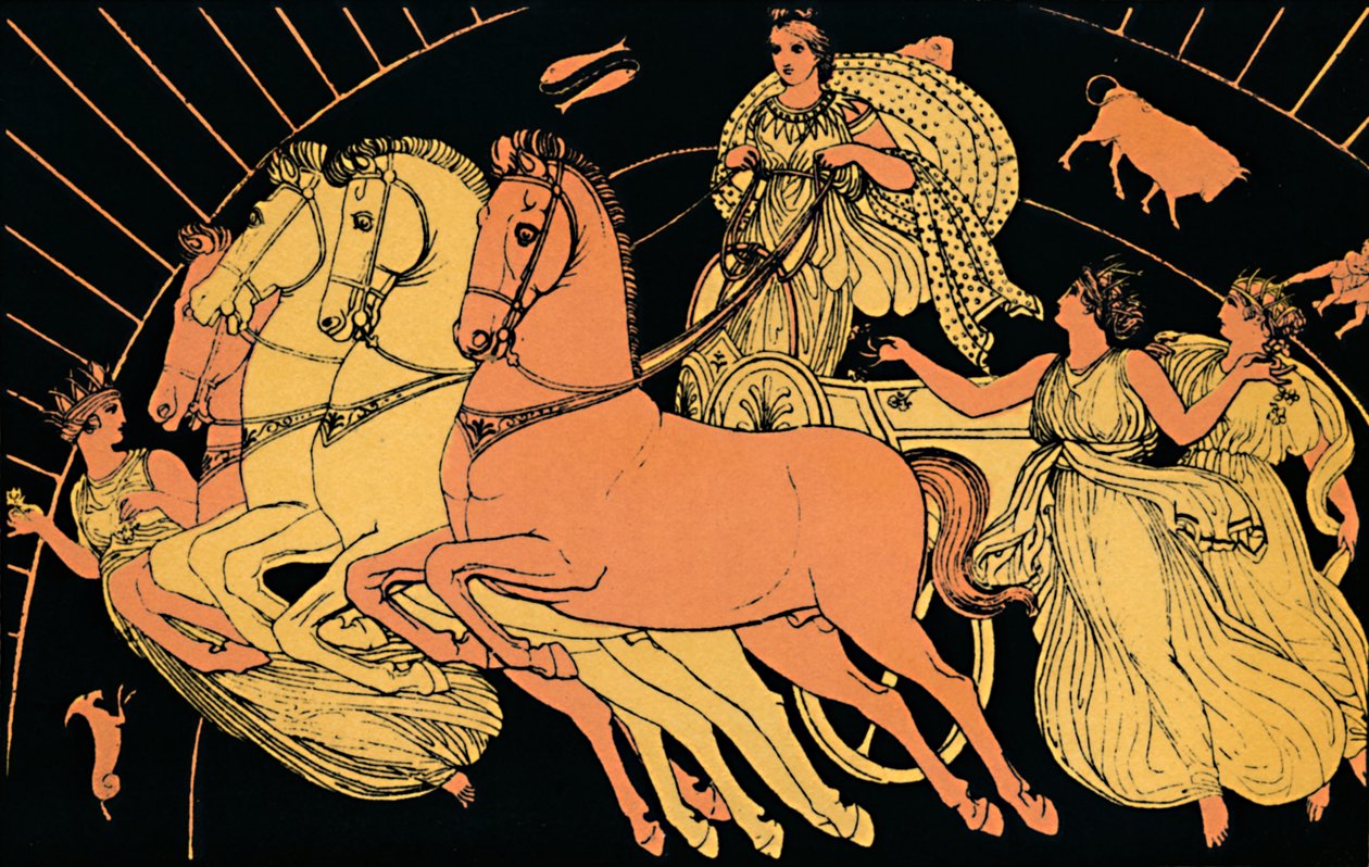 De Paarden van de Ochtend, 1880 door Flaxman