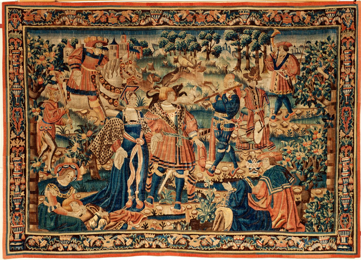 Vlaamse wandtapijt. 16e eeuw. door Flemish School