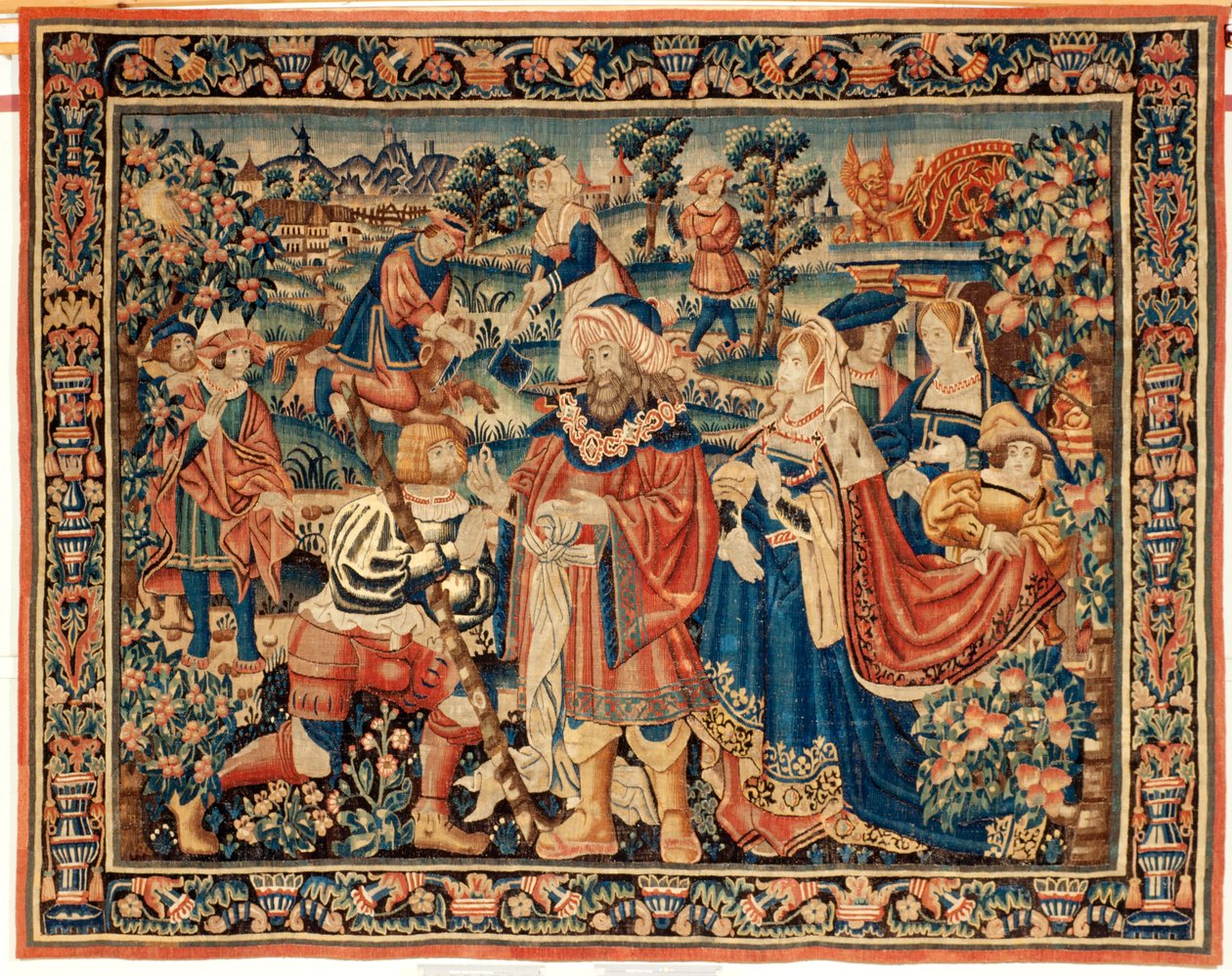 Vlaamse wandtapijt. 16e eeuw. door Flemish School