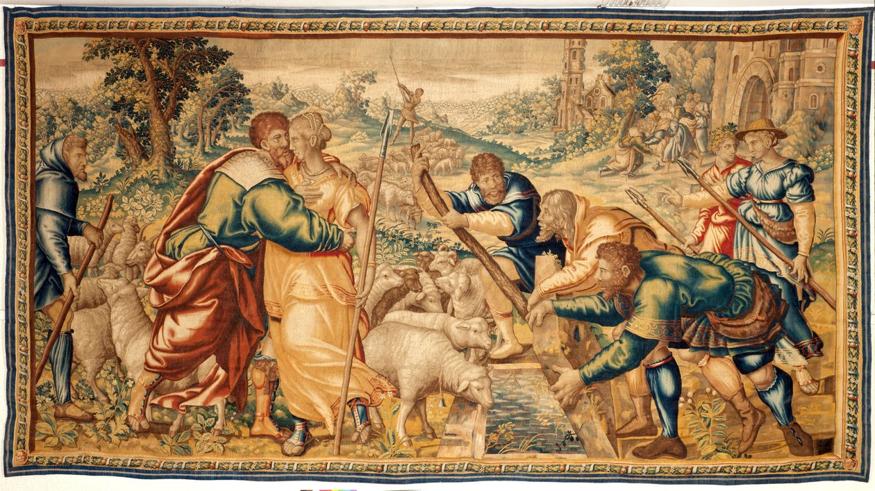 Vlaamse wandtapijt. 17e eeuw. door Flemish School