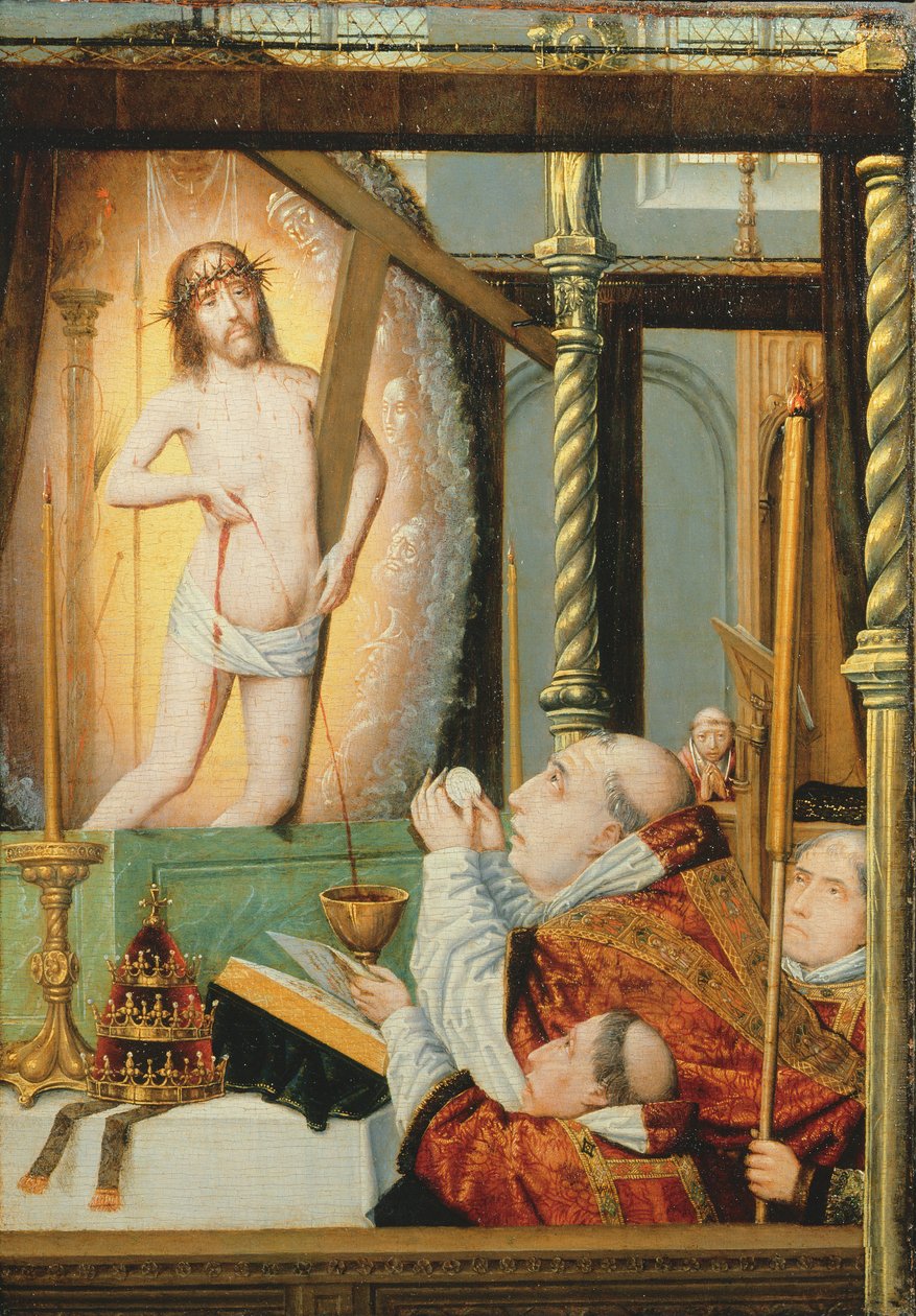 Mis van St. Gregorius, ca. 1510 door Flemish School