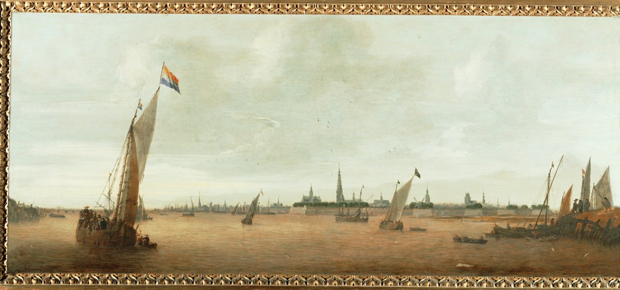 Gezicht op Antwerpen, België ... door Flemish School
