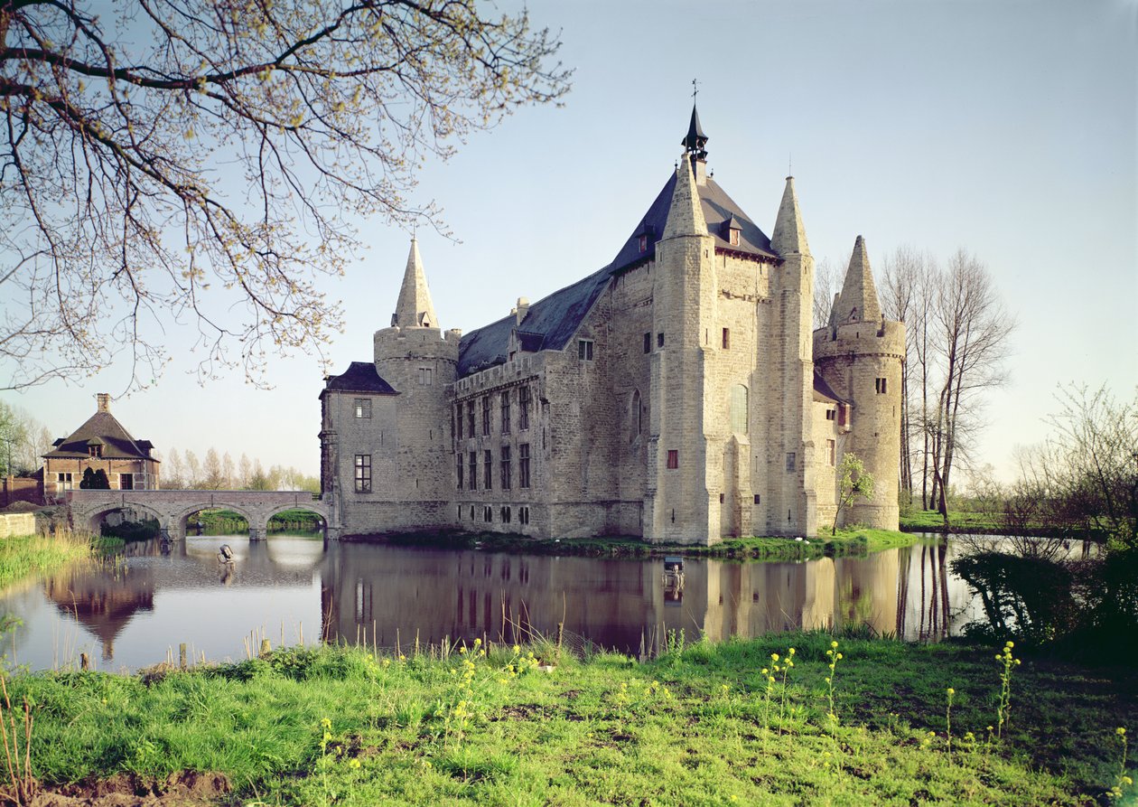 Uitzicht op het kasteel door Flemish School