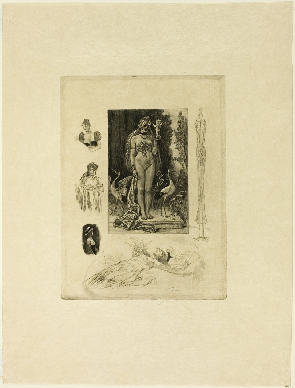 Een document over de onmacht van liefde door Félicien Rops