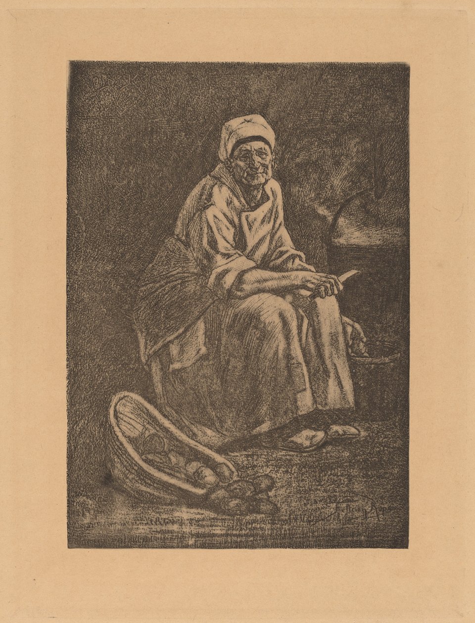 Oude-Kate door Félicien Rops