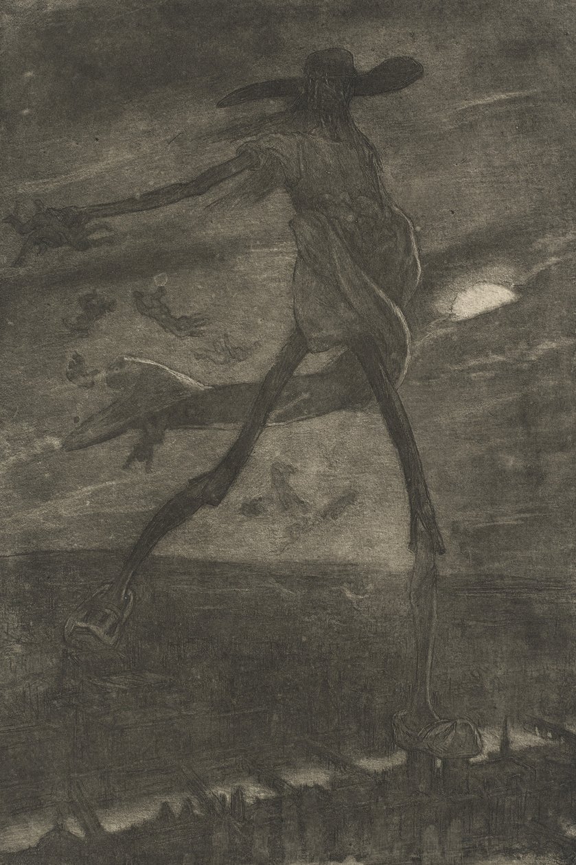 Satan Zaait Onkruid door Félicien Rops