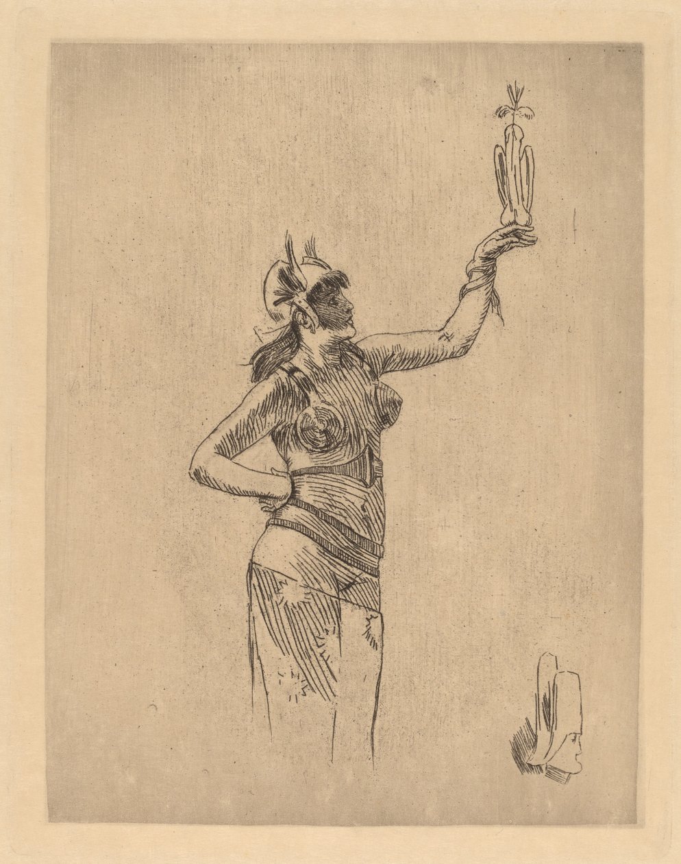 De Valkenier door Félicien Rops
