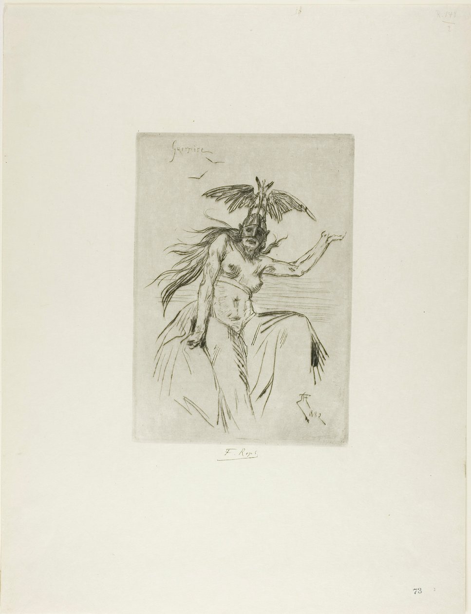 Krijger door Félicien Rops