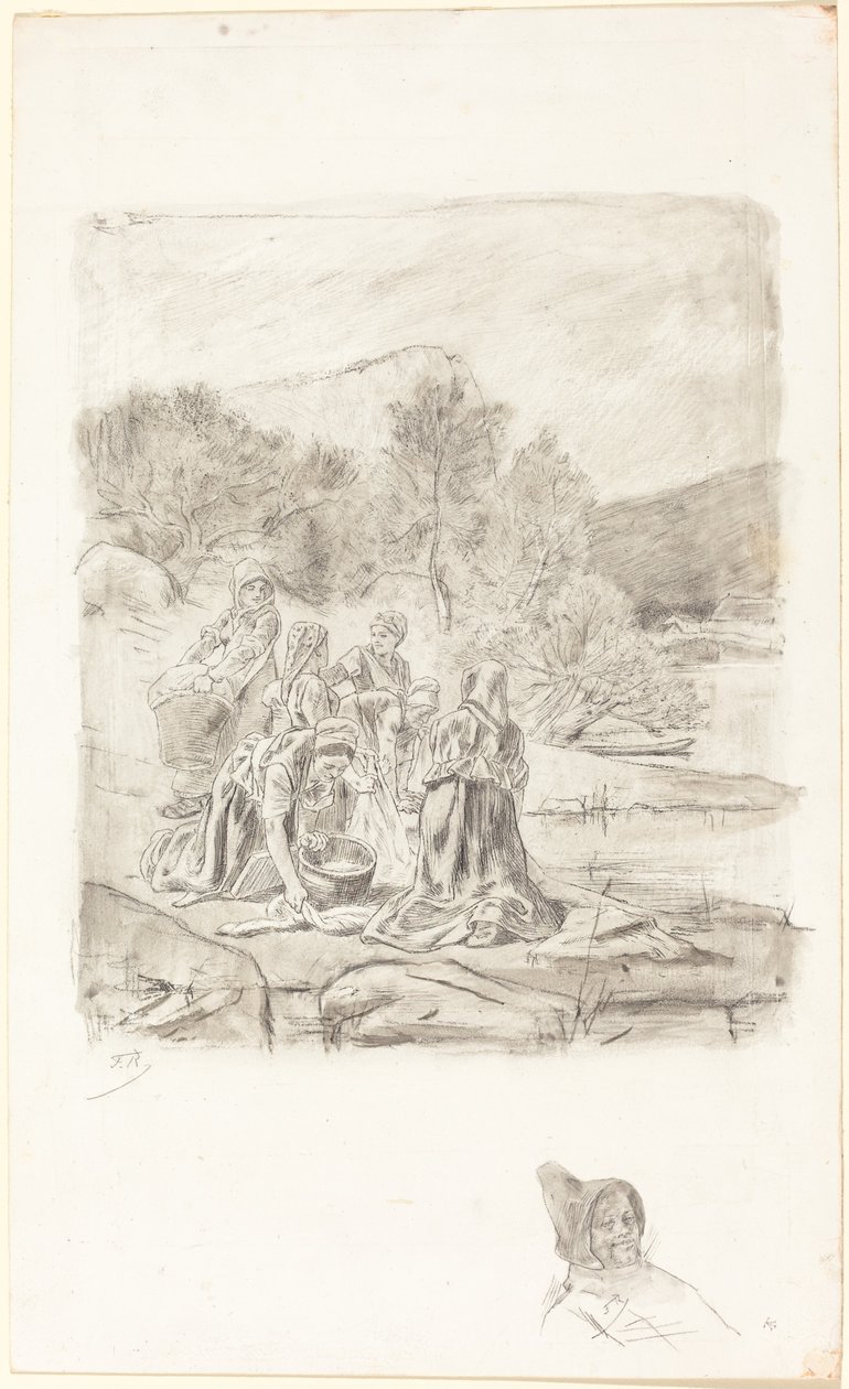 Wasvrouwen door Félicien Rops