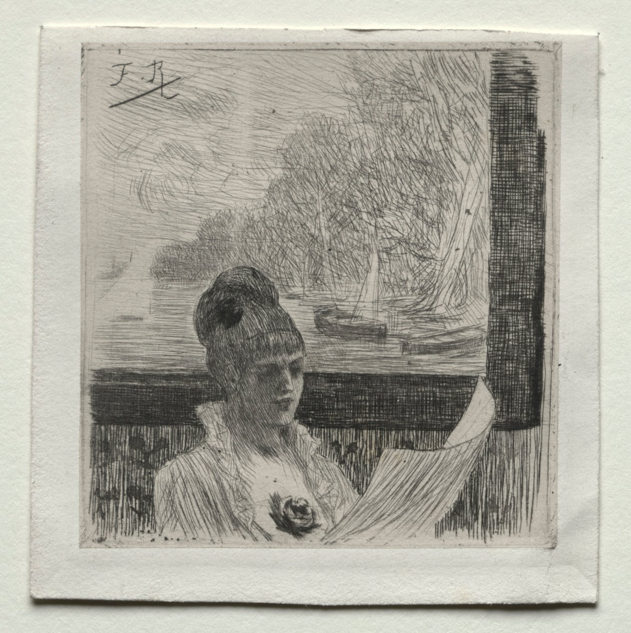 Jonge vrouw door Félicien Rops