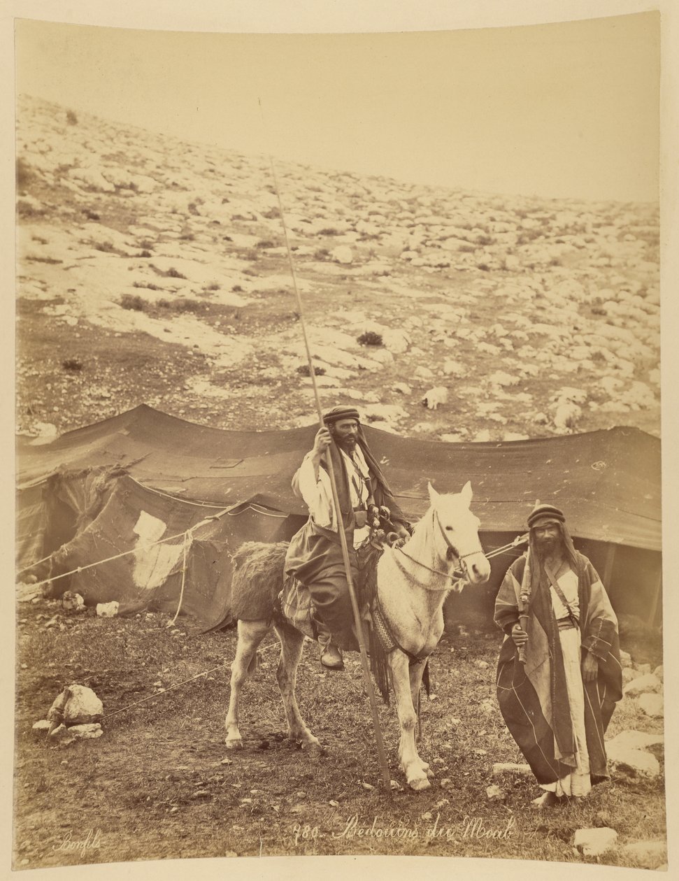 Bedoeïenen van Moab door Félix Bonfils