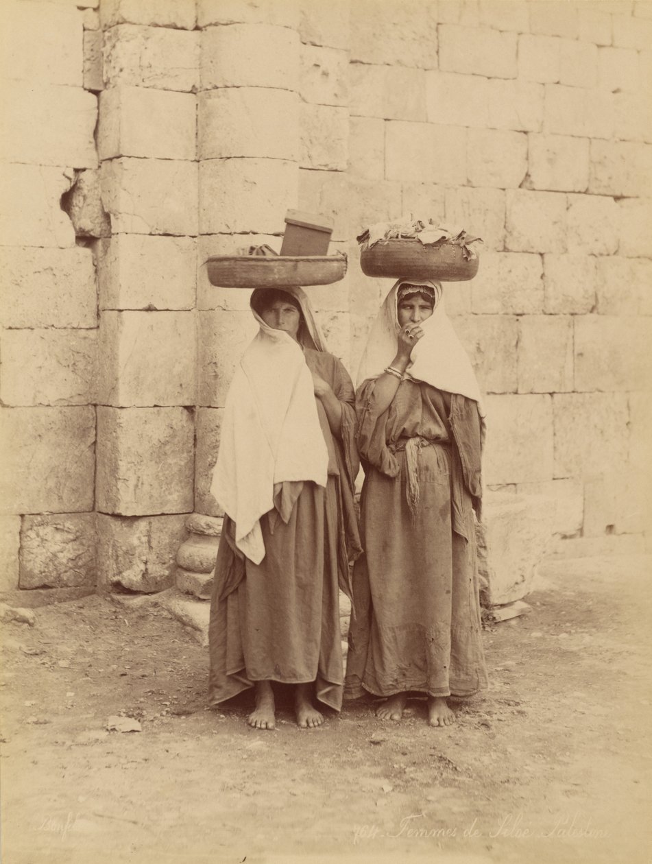 Vrouwen van Siloé, Palestina door Félix Bonfils