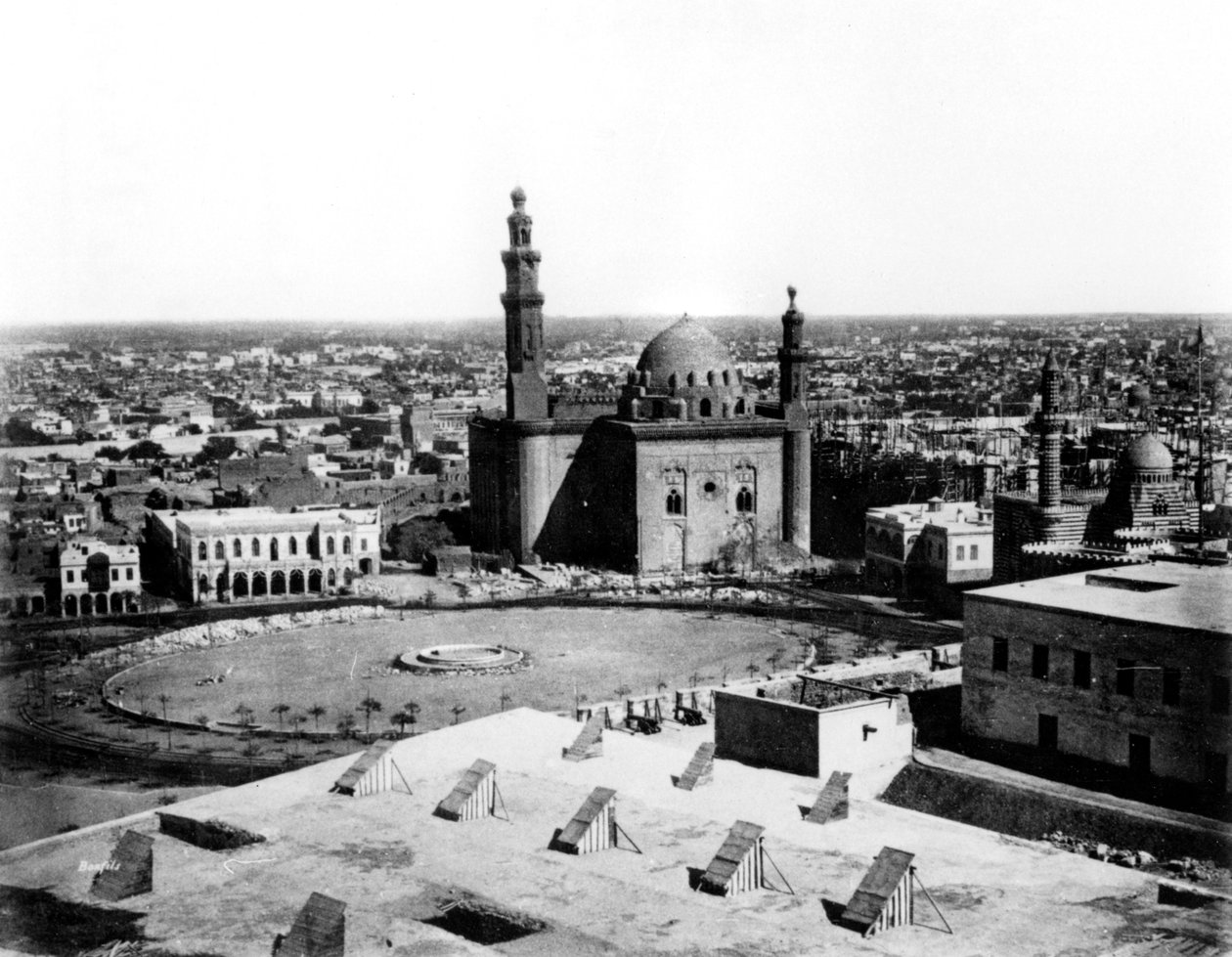Algemeen uitzicht op Caïro, Egypte, 1878 door Félix Bonfils