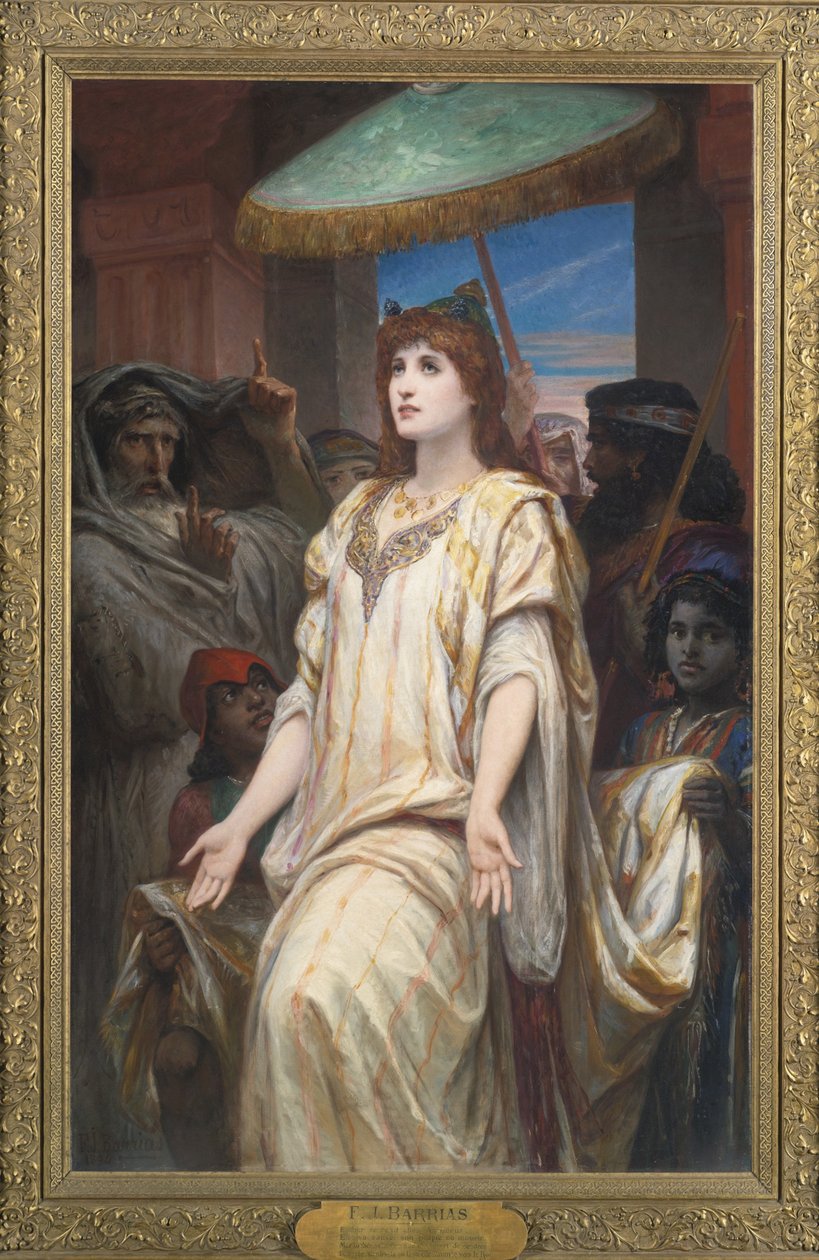 Esther voor Ahasveros, 1894 door Félix Joseph Barrias