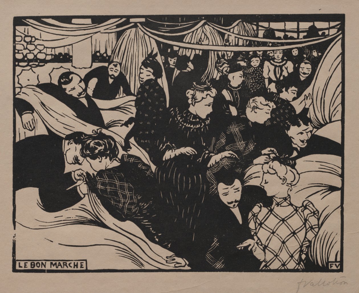 Bon Marché door Félix Vallotton