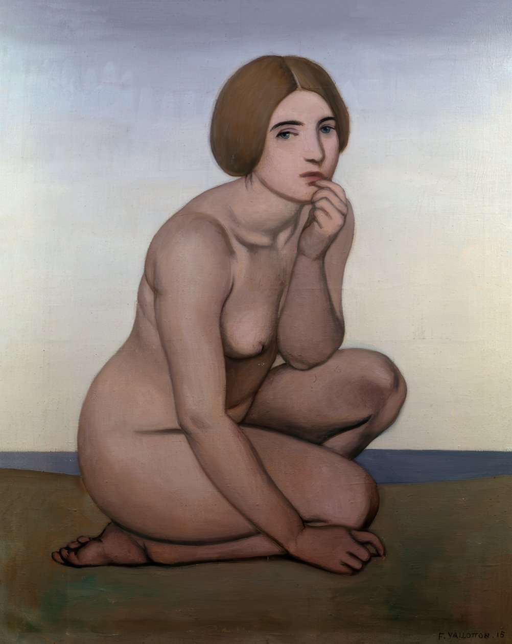 Hurkende bader door Félix Vallotton