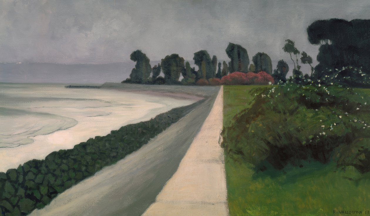 De zee bij Honfleur door Félix Vallotton