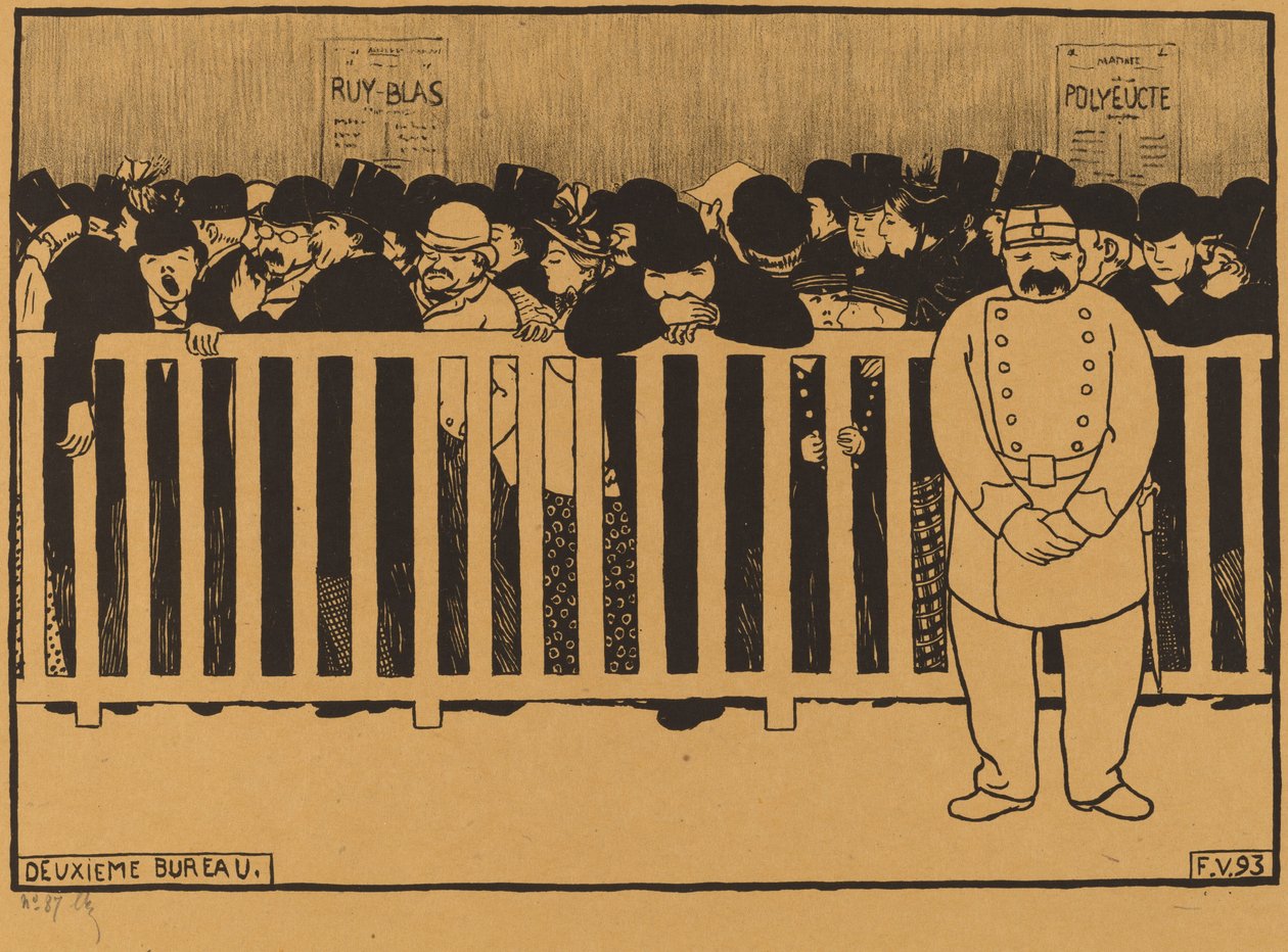 Deuxieme Bureau Box Office door Félix Vallotton