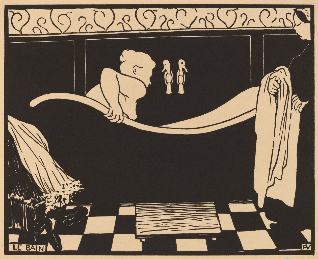 Le Bain door Félix Vallotton