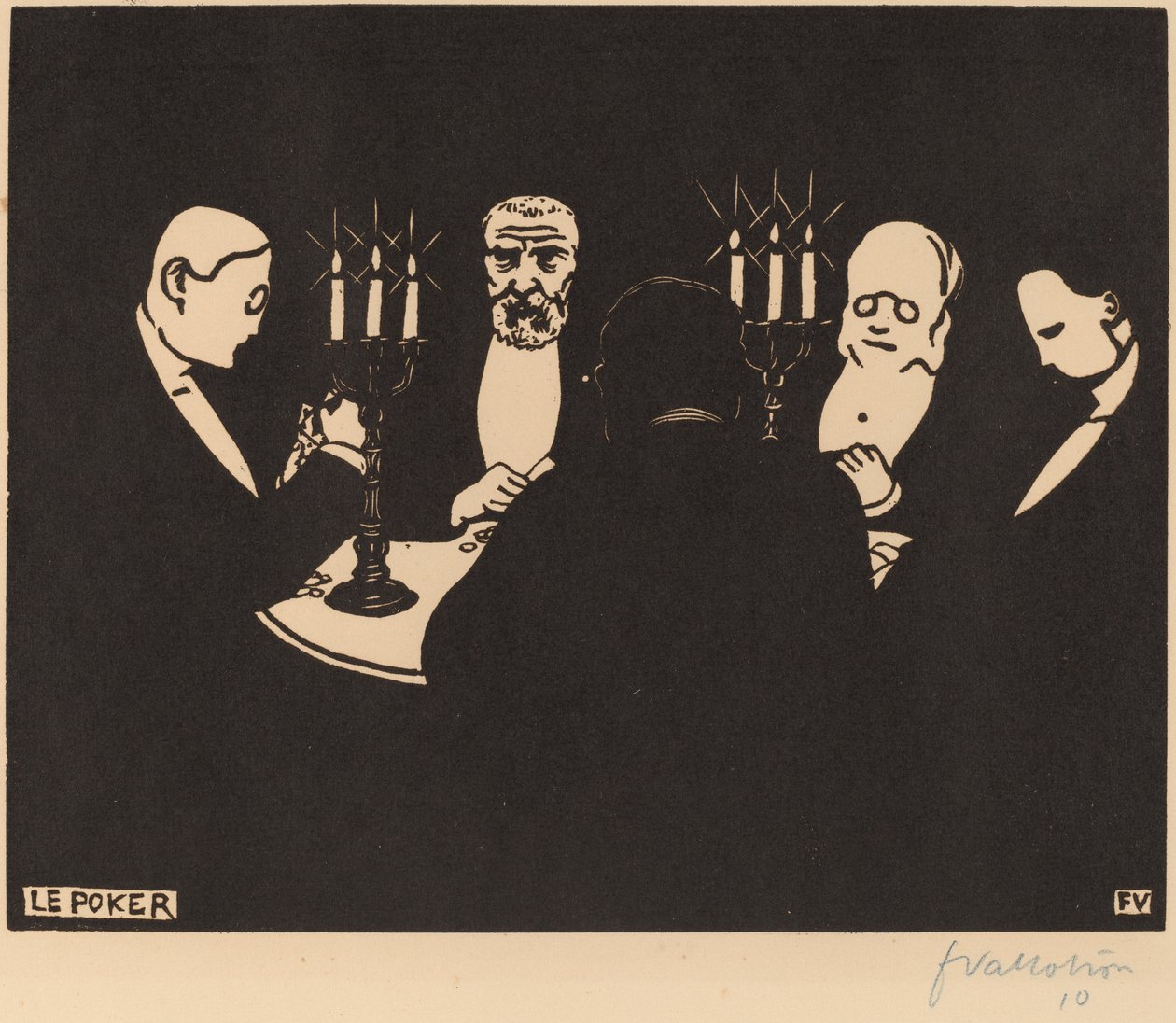 Le Poker door Félix Vallotton