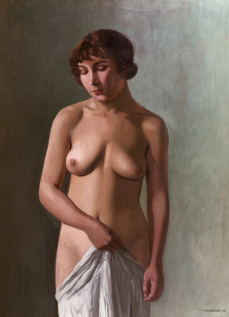 Staand jong meisje door Félix Vallotton